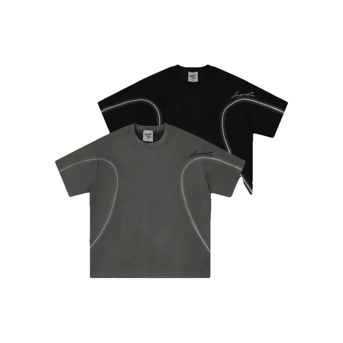 The Dark Panelled T-Shirt II