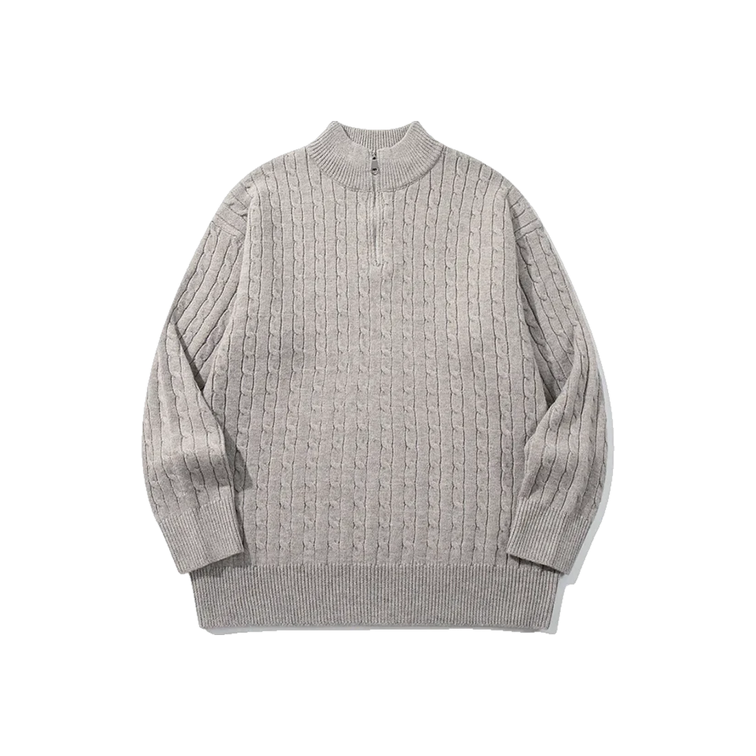 The Quiet Luxury Zip Knit Jumper