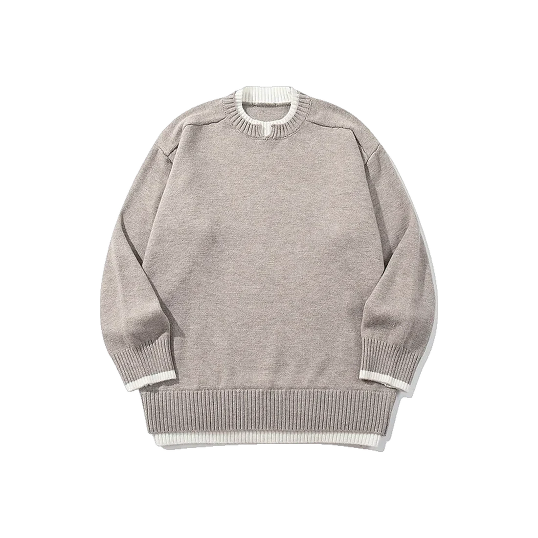 The Quiet Luxury Panelled Knit Jumper