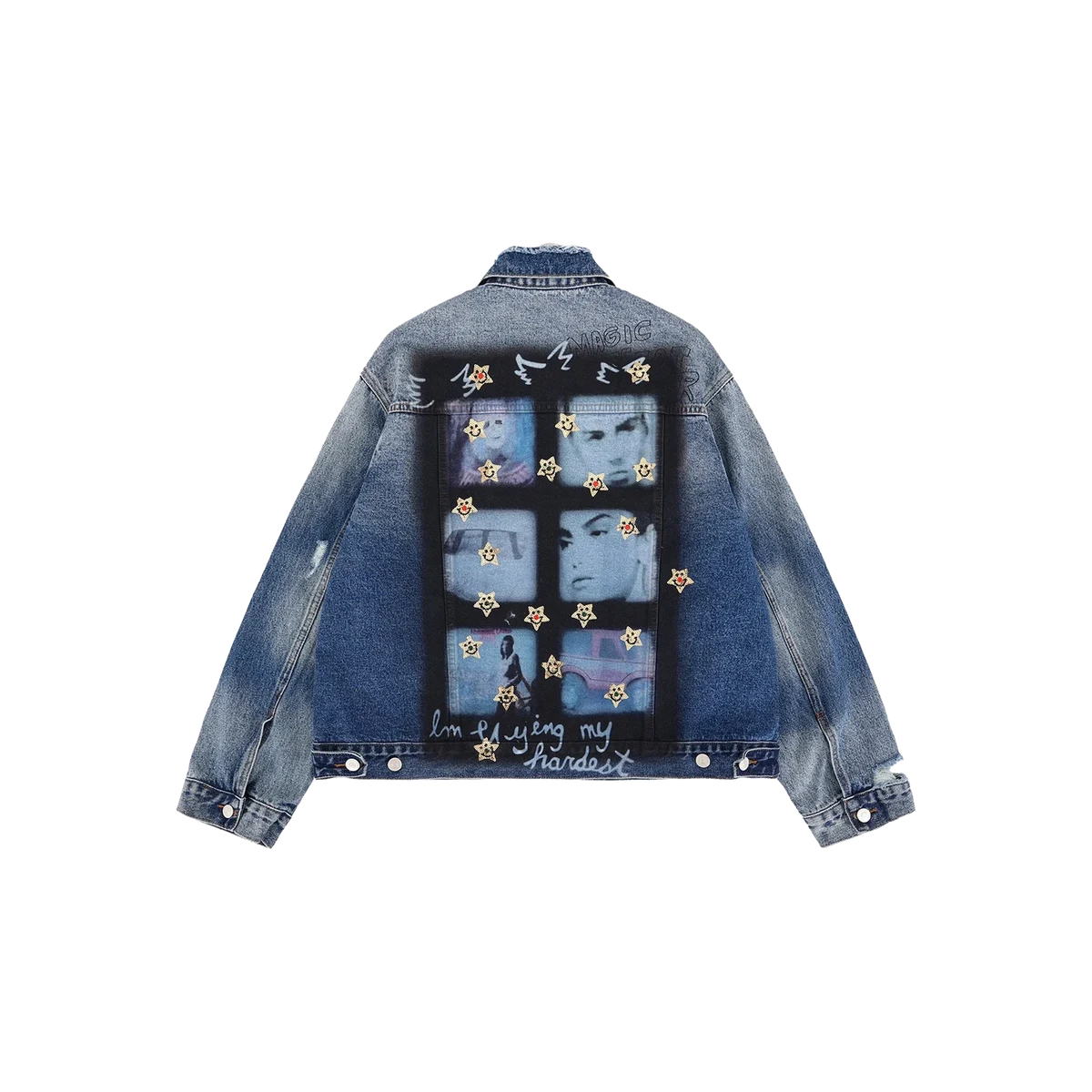 The Hip Hop Printed Denim Jacket